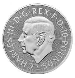 10 oz Tudor BeastsThe Bull of Clarence | Argent | 2023