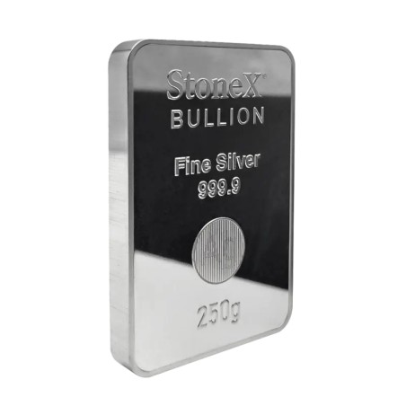 250g Argent Barre de Lingots StoneX Bullion