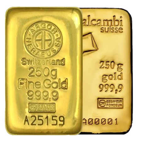 250g Lingot d'Or | Fabricant différent