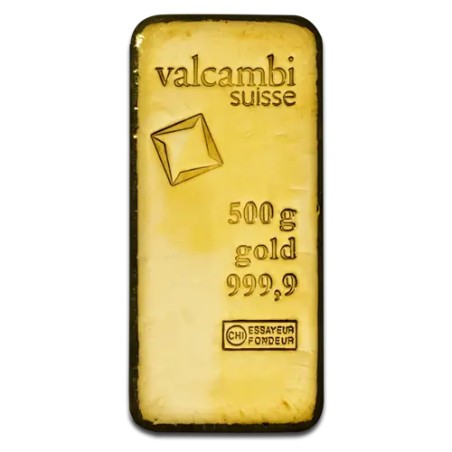500g Lingot d'Or | Valcambi | Coulé