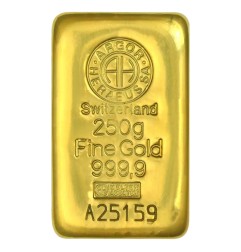 250g Lingot d'Or | Argor-Heraeus | Coulé