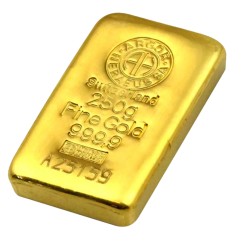 250g Lingot d'Or | Argor-Heraeus | Coulé