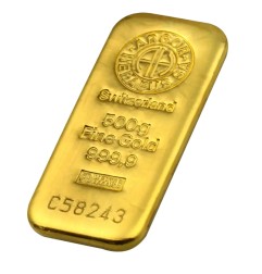 500g Lingot d'Or | Argor-Heraeus | Coulé