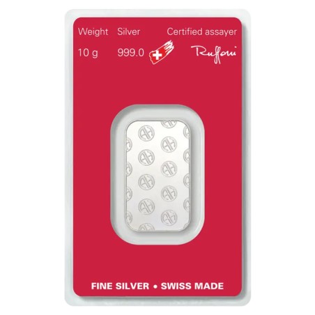 10g Lingot d'Argent | Argor-Heraeus
