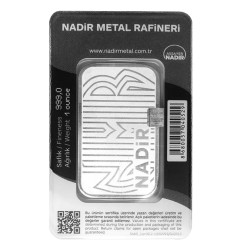 1 oz Lingot d'Argent | Nadir Metal Rafineri