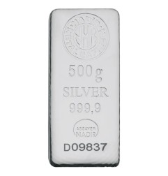 500g Lingot d'Argent | Nadir Metal Rafineri