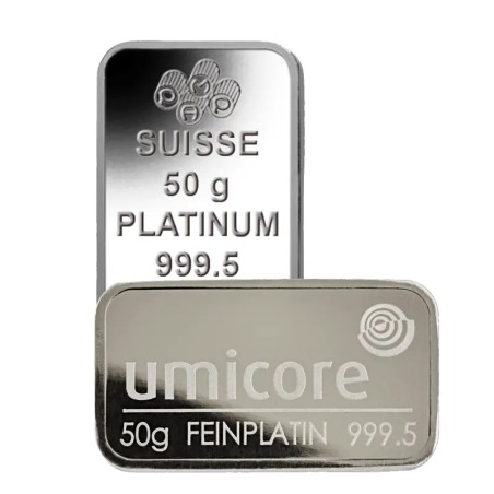 50g Lingot de Platine | différents fabricants