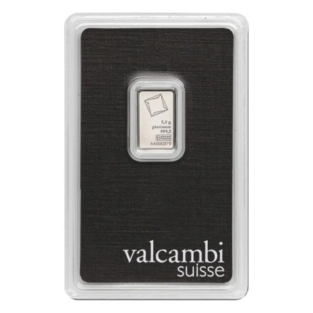 2.5g Lingot de Platine | Valcambi