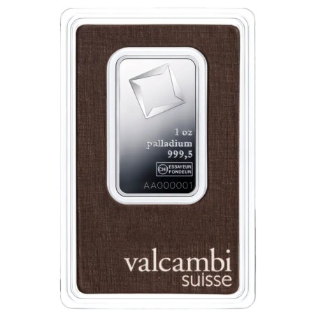 1 oz Lingot de Palladium | Valcambi