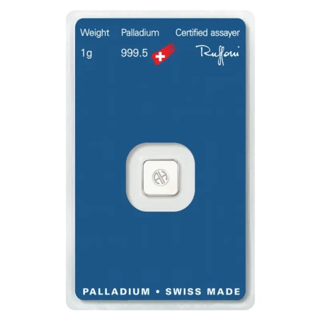 1g Lingot de Palladium | Argor-Heraeus