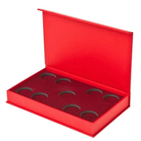 Boîte pour Lunar Série I des Pièces d'Argent 9 x 0.5 oz