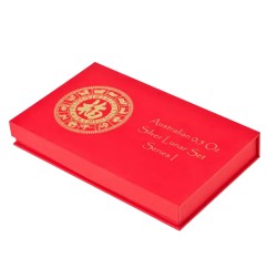 Boîte pour Lunar Série I des Pièces d'Argent 9 x 0.5 oz