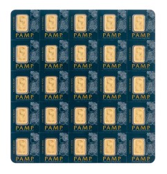 25 x 1g PAMP Lingot d'Or Multigram